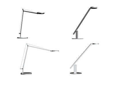 Modern Adjustable Desk Lamps With Sleek Design And Different Angles 3d model