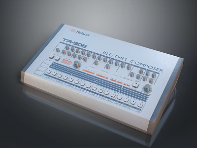 Roland TR808 Rhythm Composer Music Device With Knobs And Buttons For Daily Use 3d model