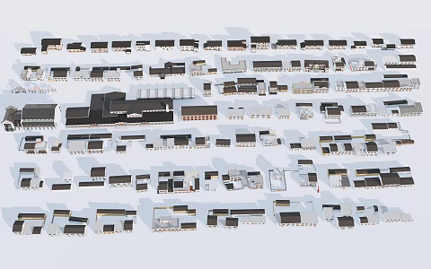 Modern Commercial Street Country House Homestay Building Country Building Self-built House Beautiful Countryside 3d model