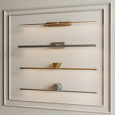 Modern Wall Lights With Minimalist Metal Design And Various Stylish Shapes 3d model