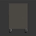 Mobile Industrial Storage Cabinet With Double Metal Doors And Perforated Design
