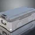 Industrial Equipment Storage Case Heavy Duty Durable Design with Reinforced Edges and Lockable Latch Gray