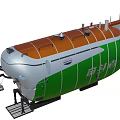 Fendouzhe Deep Sea Submersible With Green Orange Silver Exterior And ESSC Logo