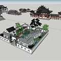 Traditional Ancient Chinese Architecture Featuring Classic Roof Designs And Multi Layered Structures