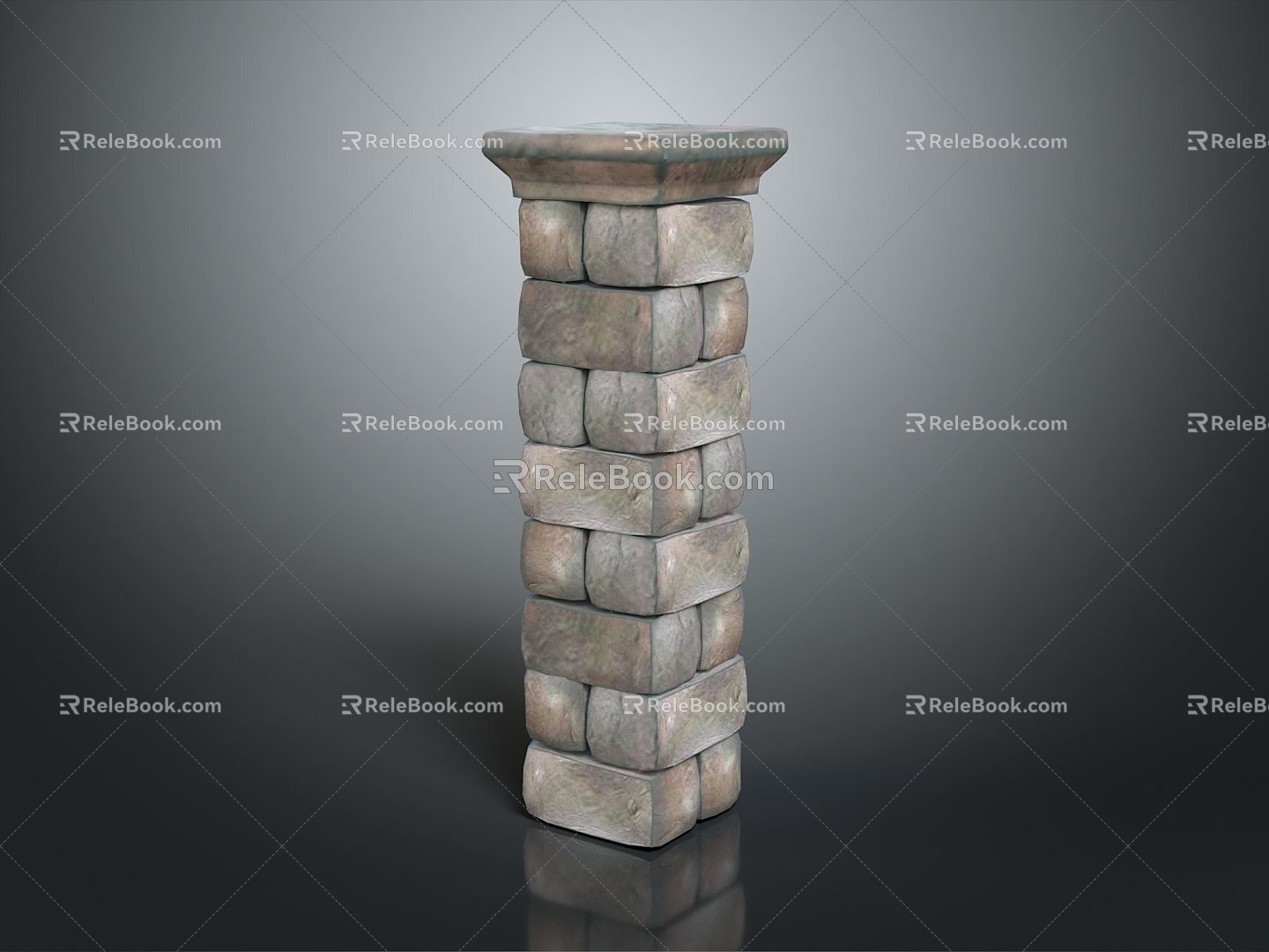 Pillars Stone Pillars Old Stone Pillars Classical Stone Pillars Greek Stone Pillars Ancient Greek Stone Pillars Outdoor Items 3d model