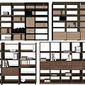 Bookshelf Bookcase Storage Rack Decorative Rack Exhibition Rack 3d model
