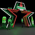 Heineken Beer Display Cabinet Beer Activity Display Cabinet Design Arch Design Prop Design Freezer Floor Stack Design 3d model