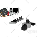 Projection Monitoring System Including Various Equipment Cases Components and Accessories