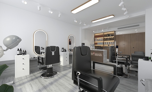 Modern Barber Shop 3d model