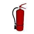 Portable Red Fire Extinguisher Essential Fire Safety Equipment For Home Office Emergencies