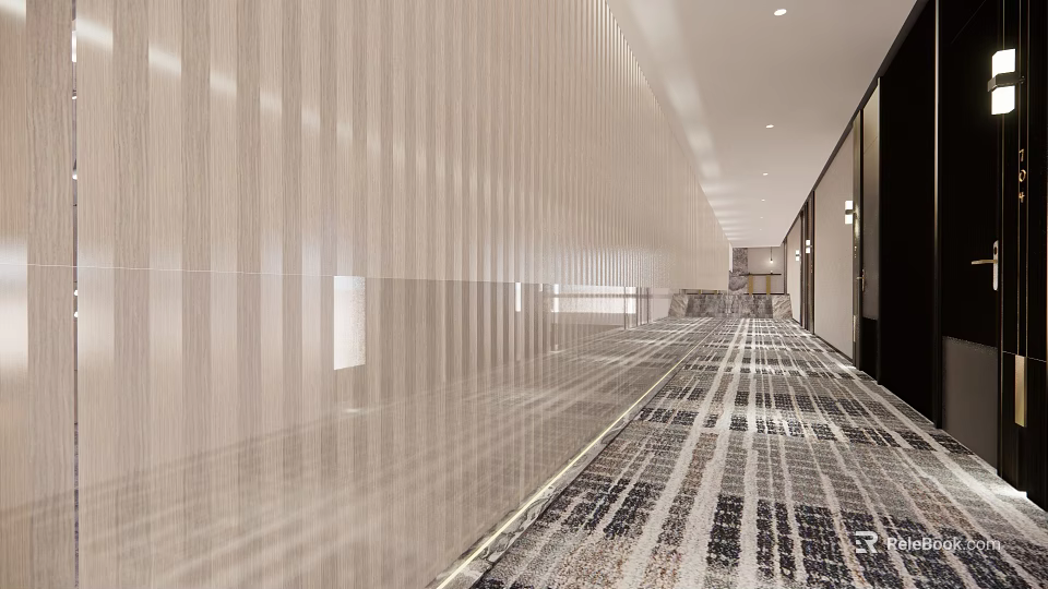 Modern Clothing Store With Open Layout Fashion Displays And Mannequins 3d model 