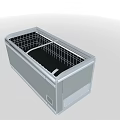 Horizontal Stainless Steel Commercial Freezer With Transparent Lid For Food Storage