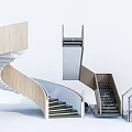 Modern Staircase Designs Featuring Spiral And Straight Styles With Wooden Steps And Metal Railings
