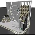 Aoyuan Zhongxin Yufu Modern Photo Check In Spot With Golden Decorations And Gift Box Structures