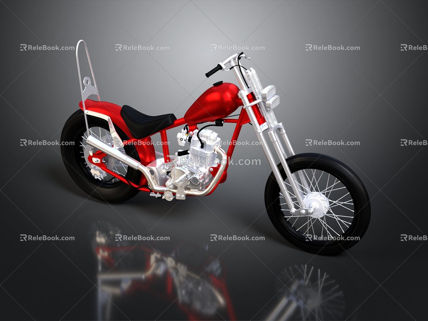 Motorcycle Two-wheeled Motorcycle Cross-country Motorcycle Road Race Motorcycle Motor Vehicle Transport 3d model