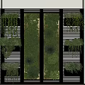 Indoor Green Plant Wall with Wooden Planters Hanging Plants and Vertical Garden Design