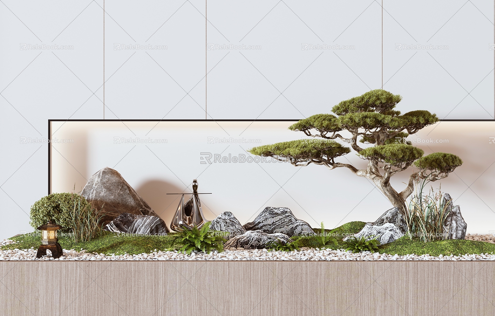 New Chinese Zen Landscape 3d model