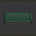Luxury Green Velvet Multi Seater Sofa With Vertical Tufted Backrest And Gold Metal Legs