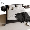 Double bed combination 3d model