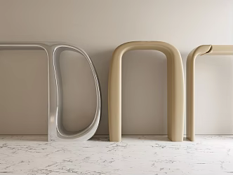 Modern Arch Silent Wind Hole Dumb Cream Wind Arch Hole Round Hole French Door Arch 3d model