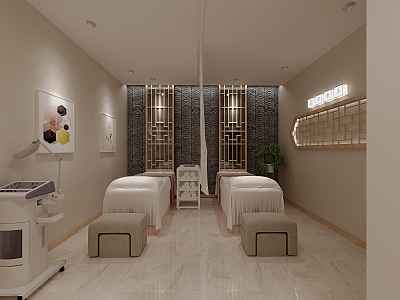 Beauty Shop Beauty Room Quick Experience Massage Room 3d model