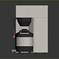 Commercial Electric Coffee Machine With Stainless Steel Body And Digital Display Panel