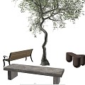 Park Bench 3d model