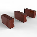 Dark Brown Wooden Conference Tables With Various Styles For Office Use
