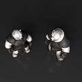 Two Stylized Polar Bear Game and Movie Characters With Detailed Armor Design