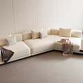 Modern Multiplayer Sofa Corner Sofa 3d model