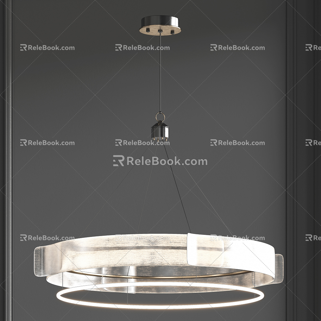 Light Luxury Chandelier 3d model