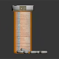 Orange Supplement Container With White Tablets For Nutritional Support