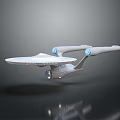 Modern Spaceship Star Trek Spaceship Vehicle 3d model