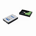 Internal And External Computer Hard Drive Storage Components For Desktop PC 3d model