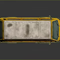 Modern bus minibus minivan driverless bus 3d model