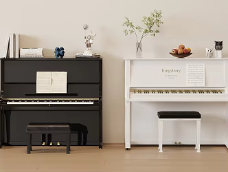 Modern Piano 3d model