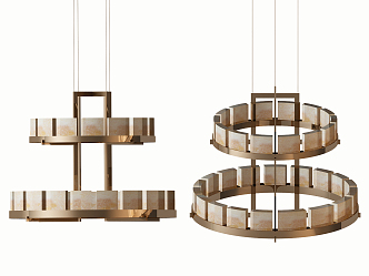 Modern chandelier 3d model