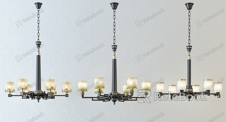 New Chinese Chandelier Fashion Simple Metal Chandelier Combination model