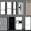 Various Modern Refrigerators And Freezers With Double Door Water Dispenser Designs