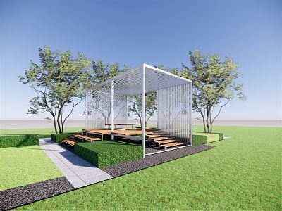 Modern Pavilion 3d model