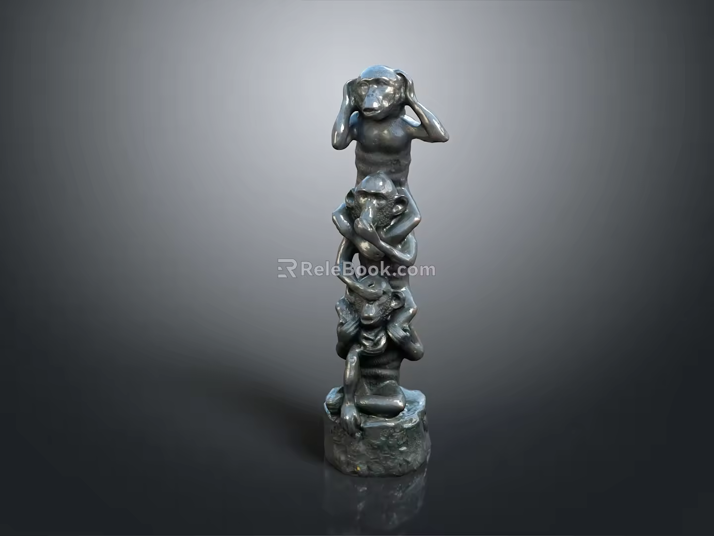 Monkey Cartoon Monkey Anime Monkey Stylized Monkey Fantasy Style Monkey Toy 3d model