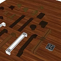 Brass Cabinet Handles Various Designs Drawer Pulls On Wooden Background