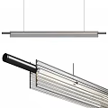 Modern Long Strip Chandelier With Metal Frame And LED Lights For Interior Decor