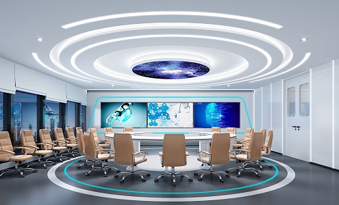 Modern Meeting Room Consultation Center 3d model