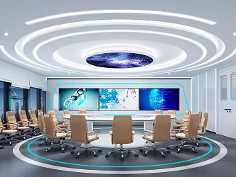 Modern Meeting Room Consultation Center 3d model