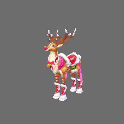 Animal Q version cartoon style animal characters 3d model