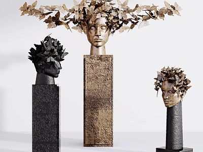 Modern Sculpture Figure Sculpture 3d model