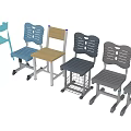 Different Types Of Chairs In Blue Beige Gray With Unique Design And Wheel Options