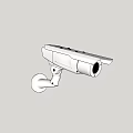 Advanced Projection Monitoring Security Camera With Wall Mounted Design And HD Surveillance