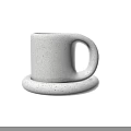 Minimalist Speckled Ceramic Mugs With Matching Saucers Home Living Essentials